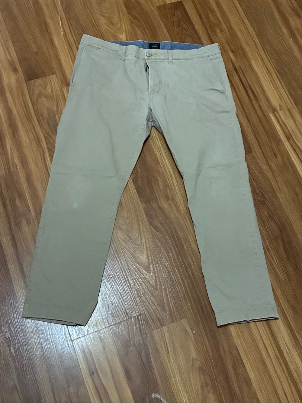 J. Crew Light Khaki Straight Fit Chino Pants